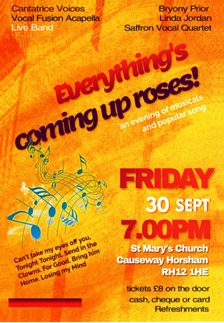 Our Next Concert Sept 30 7 pm